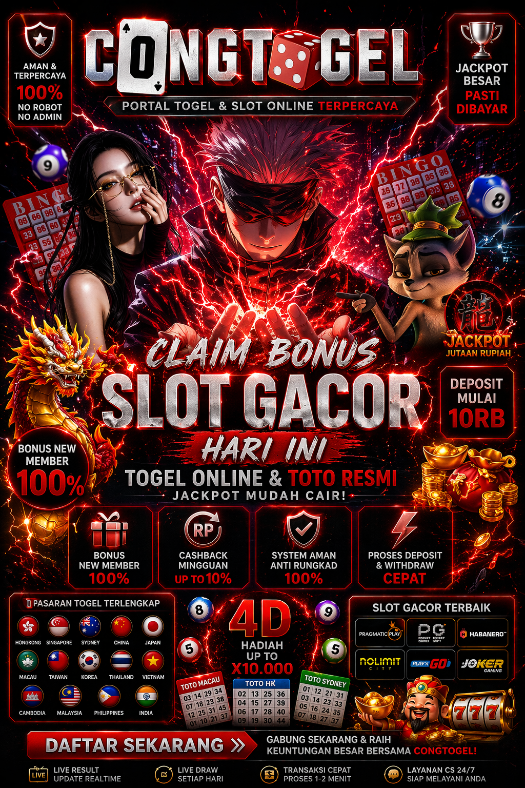 CONGTOGEL ~ Portal Claim Bonus Togel Online & Toto Resmi Spektakuler